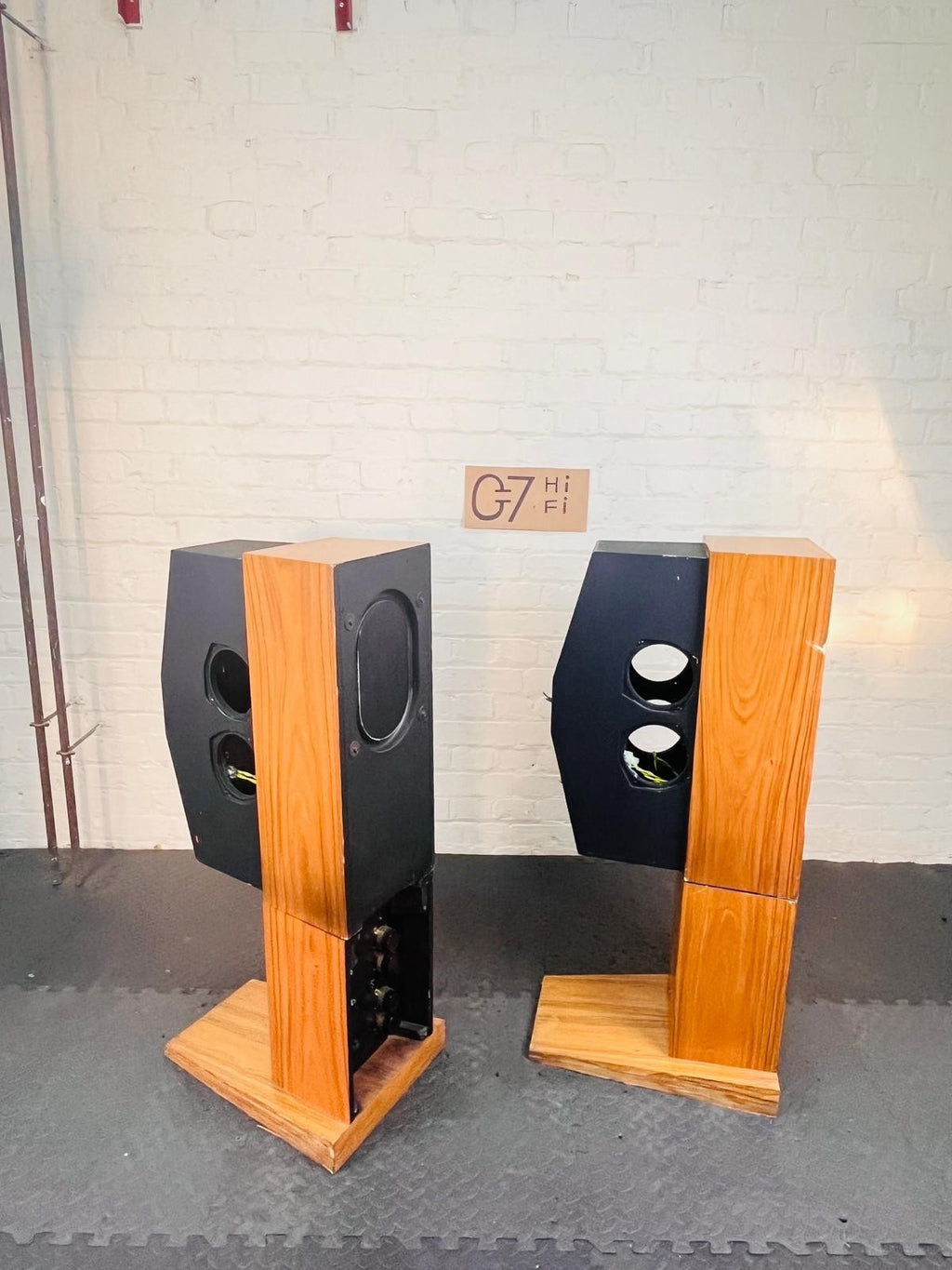 MERIDIAN EMPTY SPEAKER CABINETS WITH AMPLIFIERS & POWER SUPPLIES