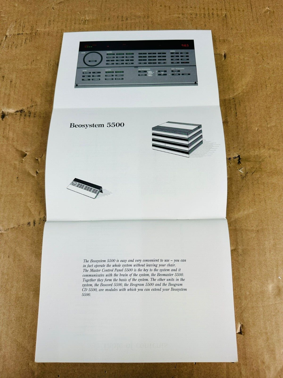 Bang & Olufsen B&O 5500 Master Control Panel Owner's Manual