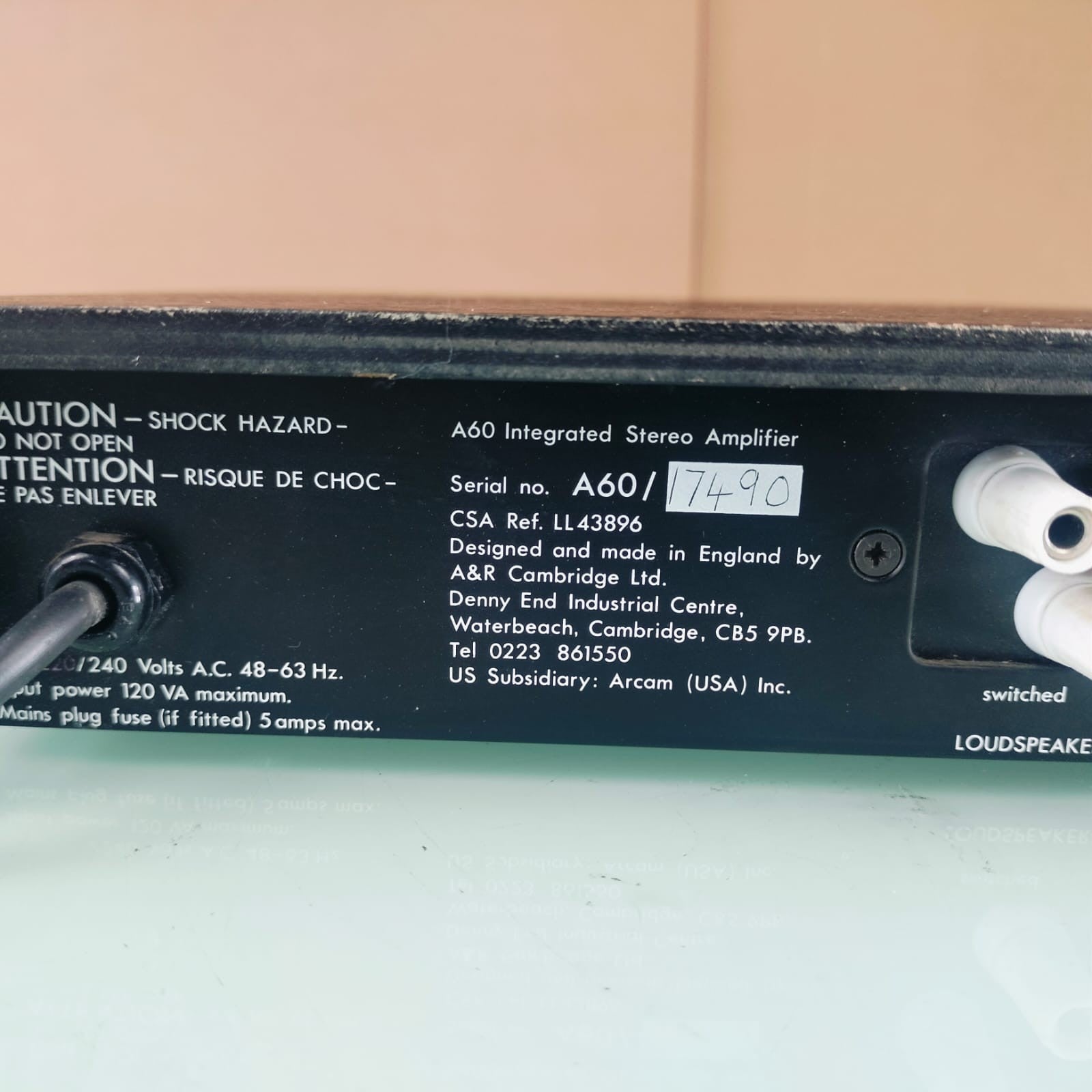 A&R CAMBRIDGE ARCAM A60 INTEGRATED AMPLIFIER