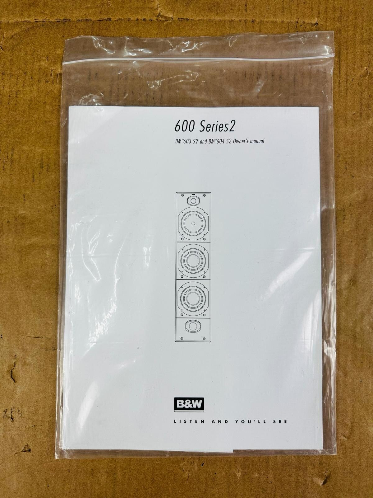 Bowers & Wilkins B&W 600 Series 2 DM603 S2 and DM604 S2 Owner's Manual