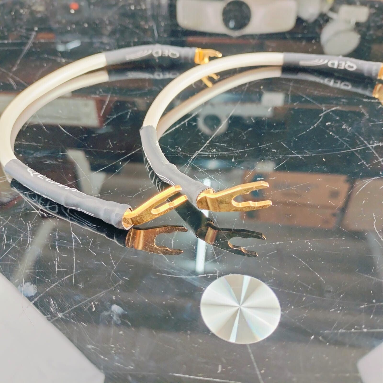 QED X-TUBE BIWIRE SPEAKER CONNECTORS CABLE