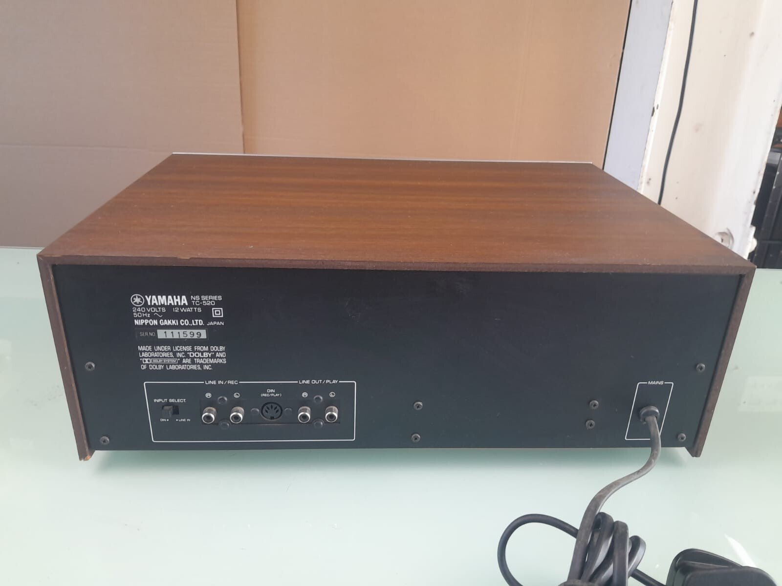 YAMAHA TC 520 NATURAL SOUND STEREO CASSETTE DECK