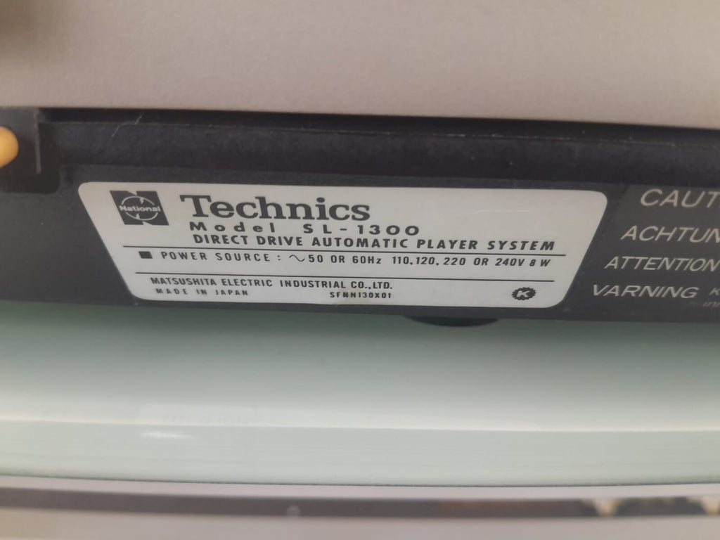 TECHNICS SL 1300 DIRECT DRIVE AUTOMATIC PLAYER SYSTEM TURNTABLE