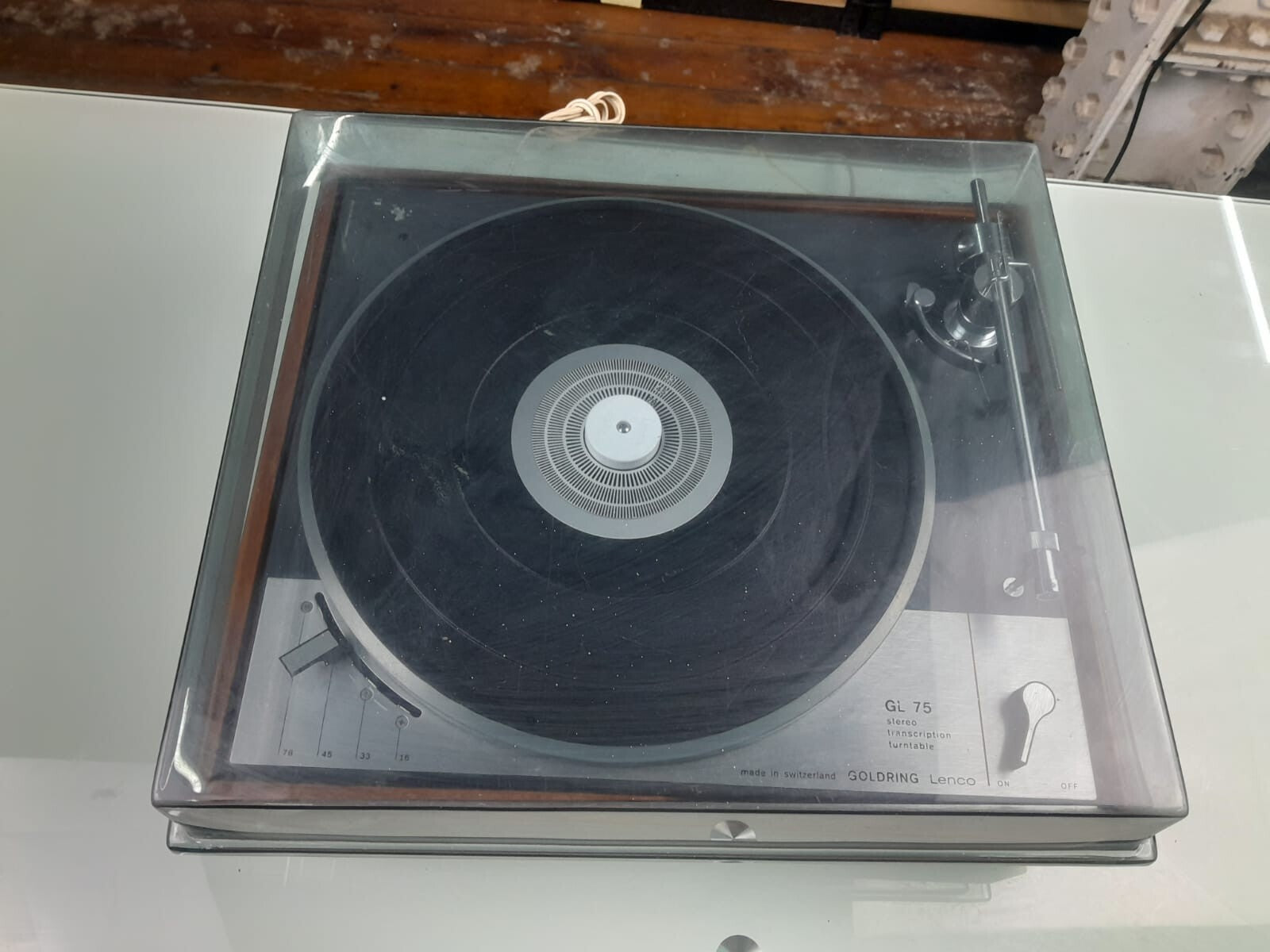 GOLDRING LENCO GL 75 STEREO TRANSCRIPTION TURNTABLE