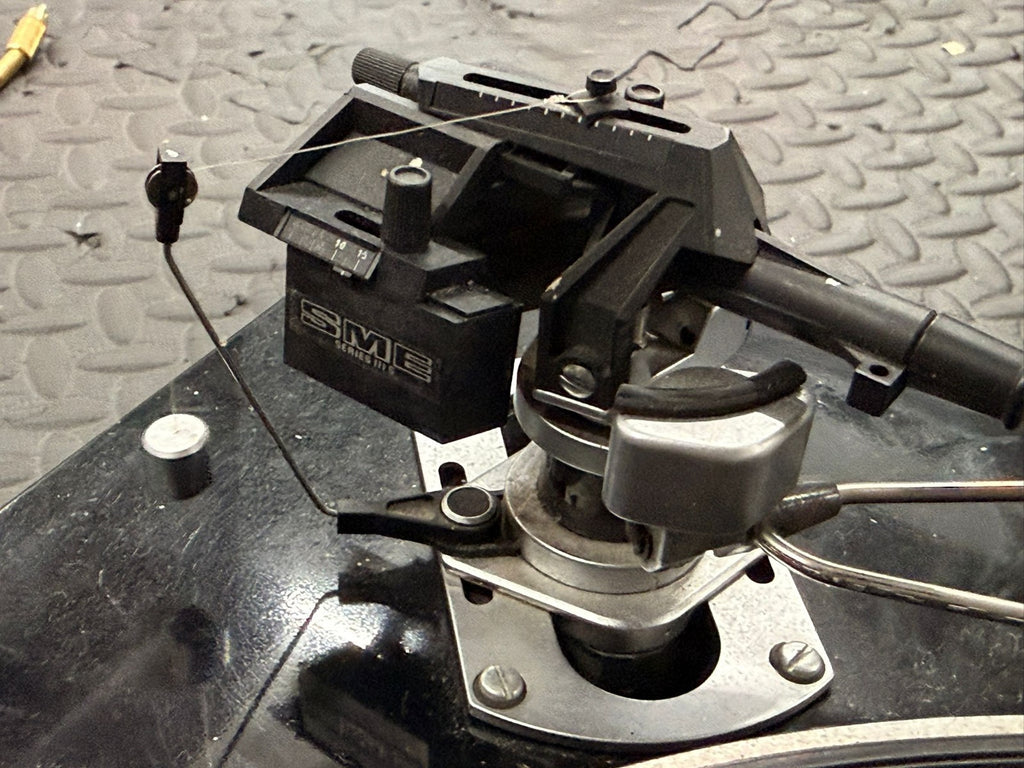 GARRARD 401 TURNTABLE ON SOLID GRANITE PLINTH SME SERIES 3 III S TONEARM