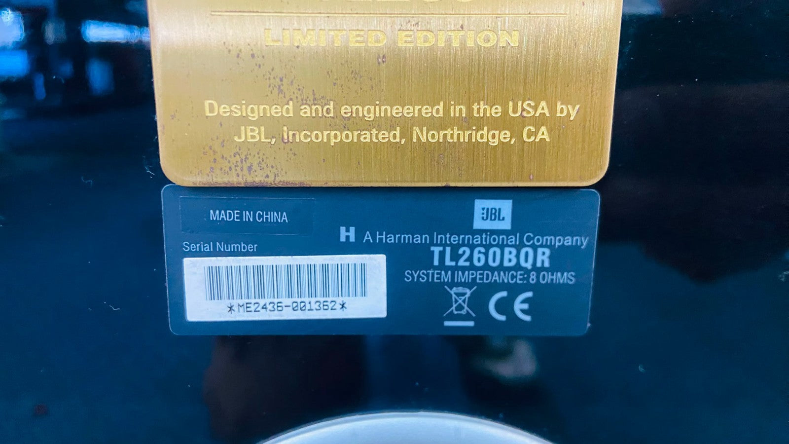 JBL TL 260 LIMITED EDITION 60TH ANNIVERSARY SPEAKERS