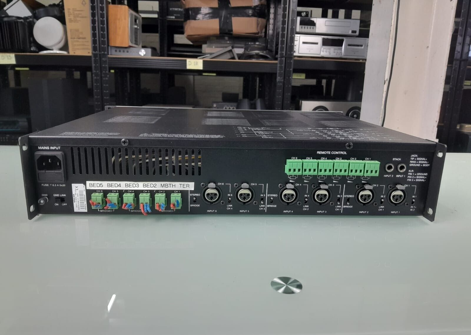 ECLER MPA6 80R MULTICHANNEL POWER AMPLIFIER