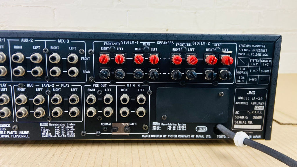 JVC JA X9 8 CHANNEL INTEGRATED AMPLIFIER