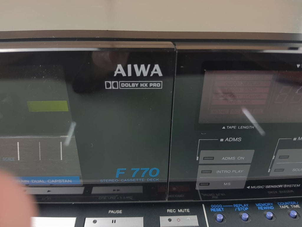 SERVICED AIWA F 770 STEREO CASSETTE DECK