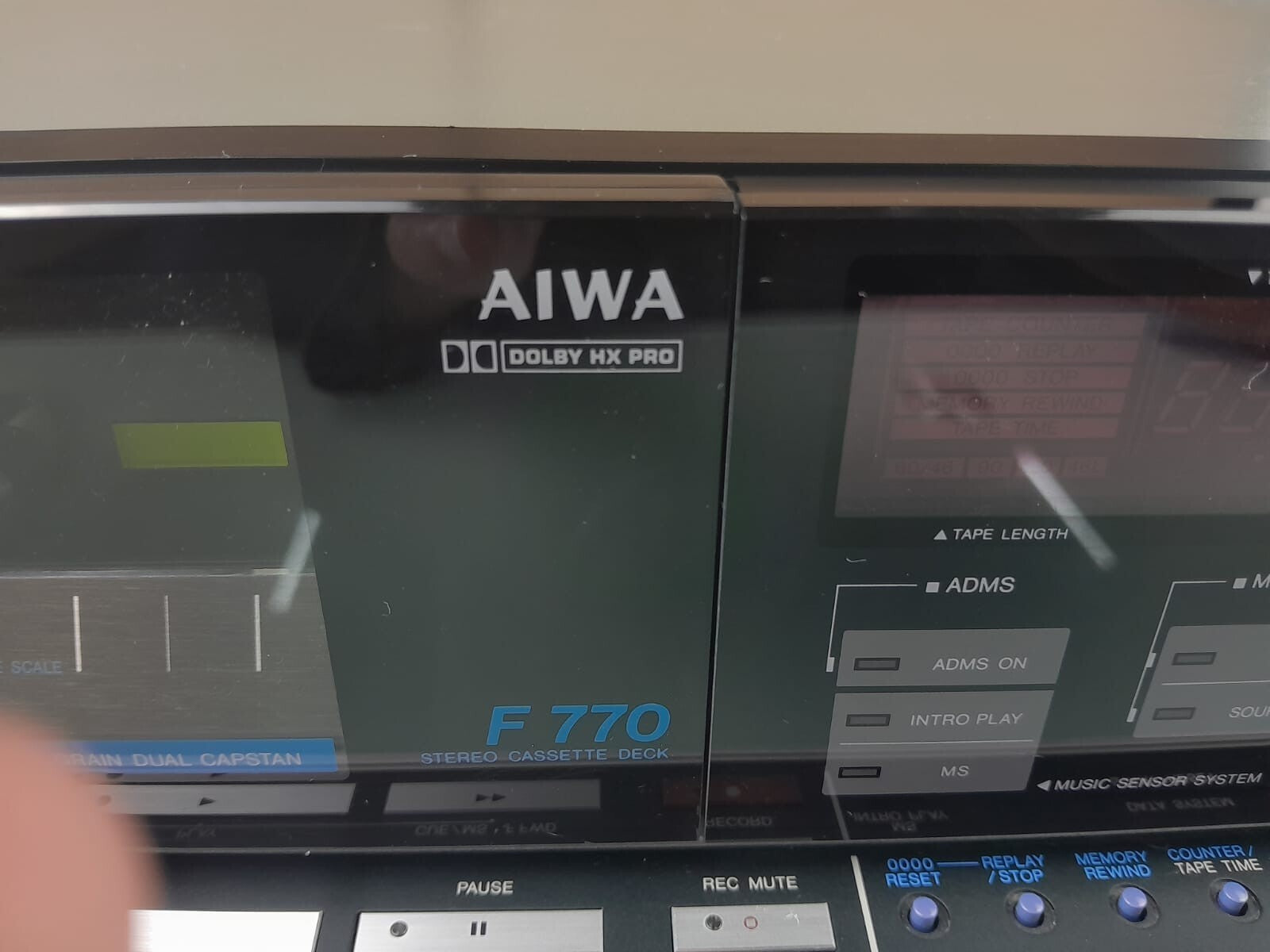 SERVICED AIWA F 770 STEREO CASSETTE DECK