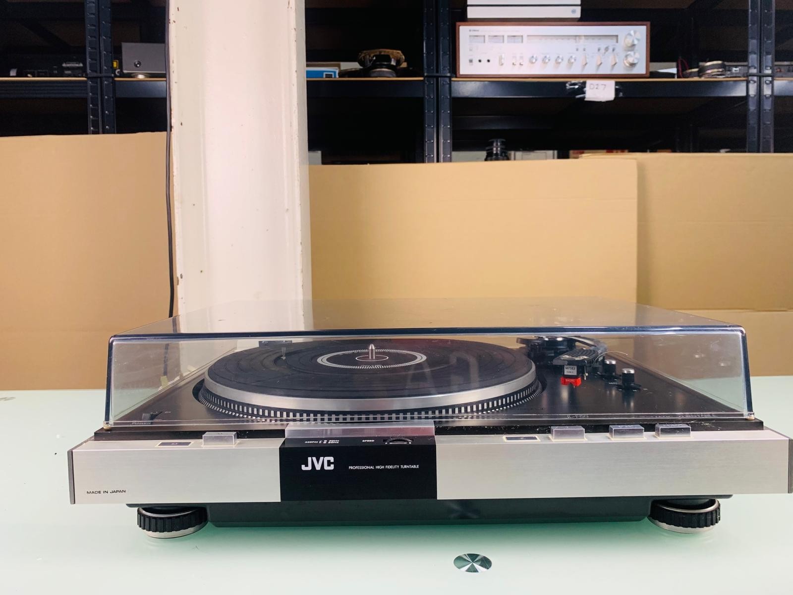 JVC JL F50 TURNTABLE WITH SHURE M75EJ TYPE 2 CARTRIDGE