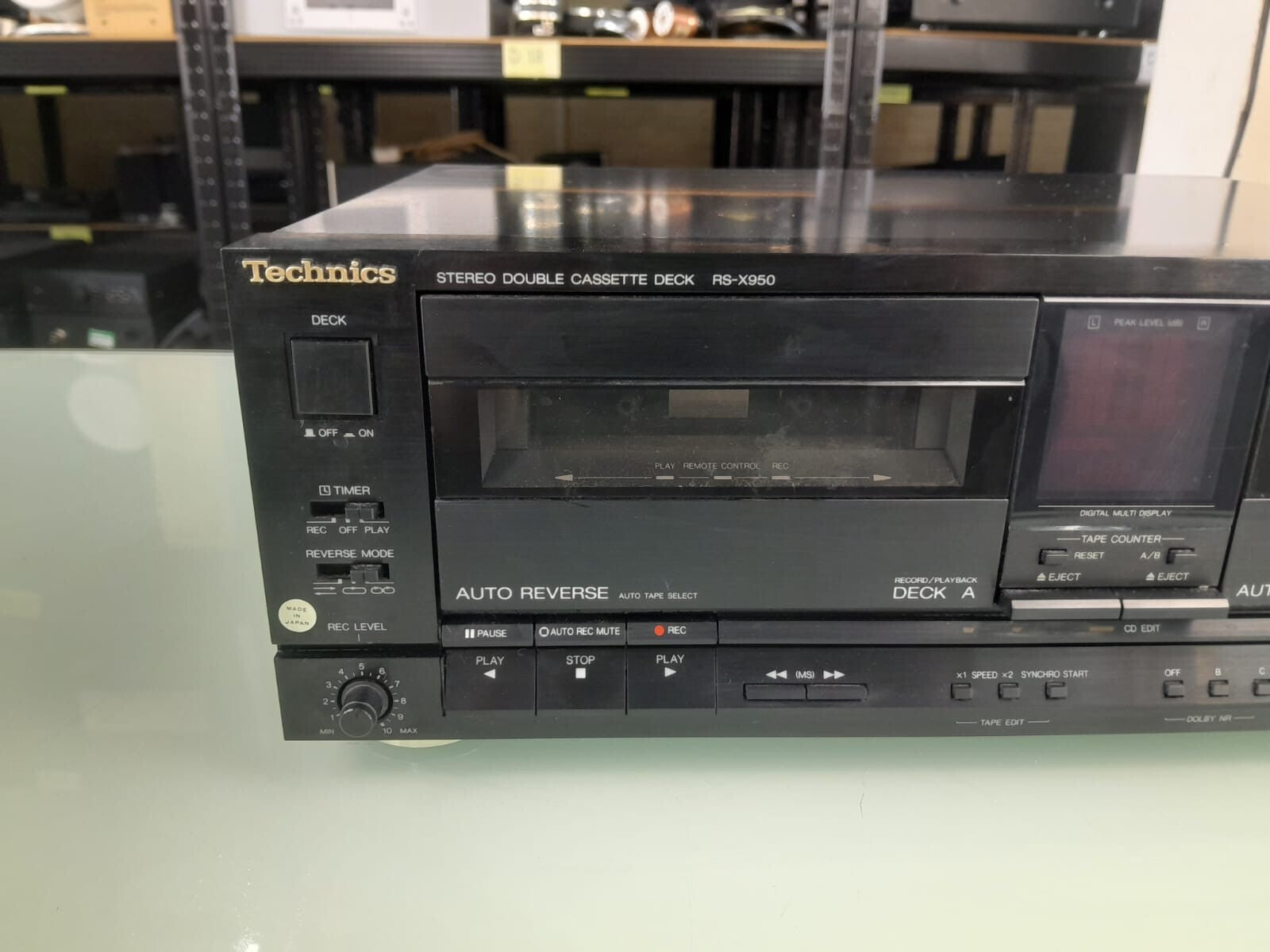TECHNICS RS X950 STEREO DOUBLE CASSETTE DECK
