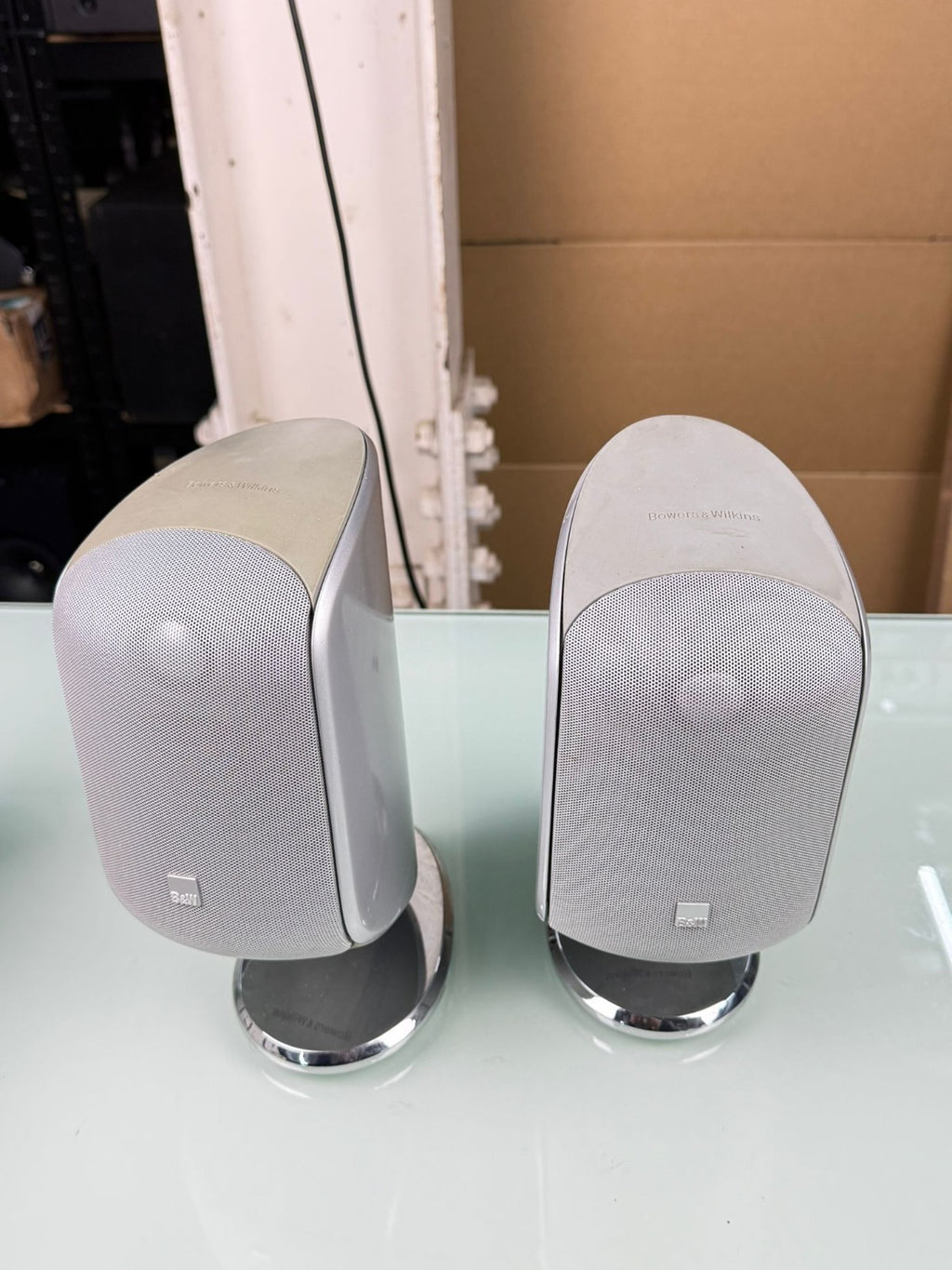 BOWERS & WILKINS B&W M 1 MK1 SPEAKERS WITH TABLE STAND #003