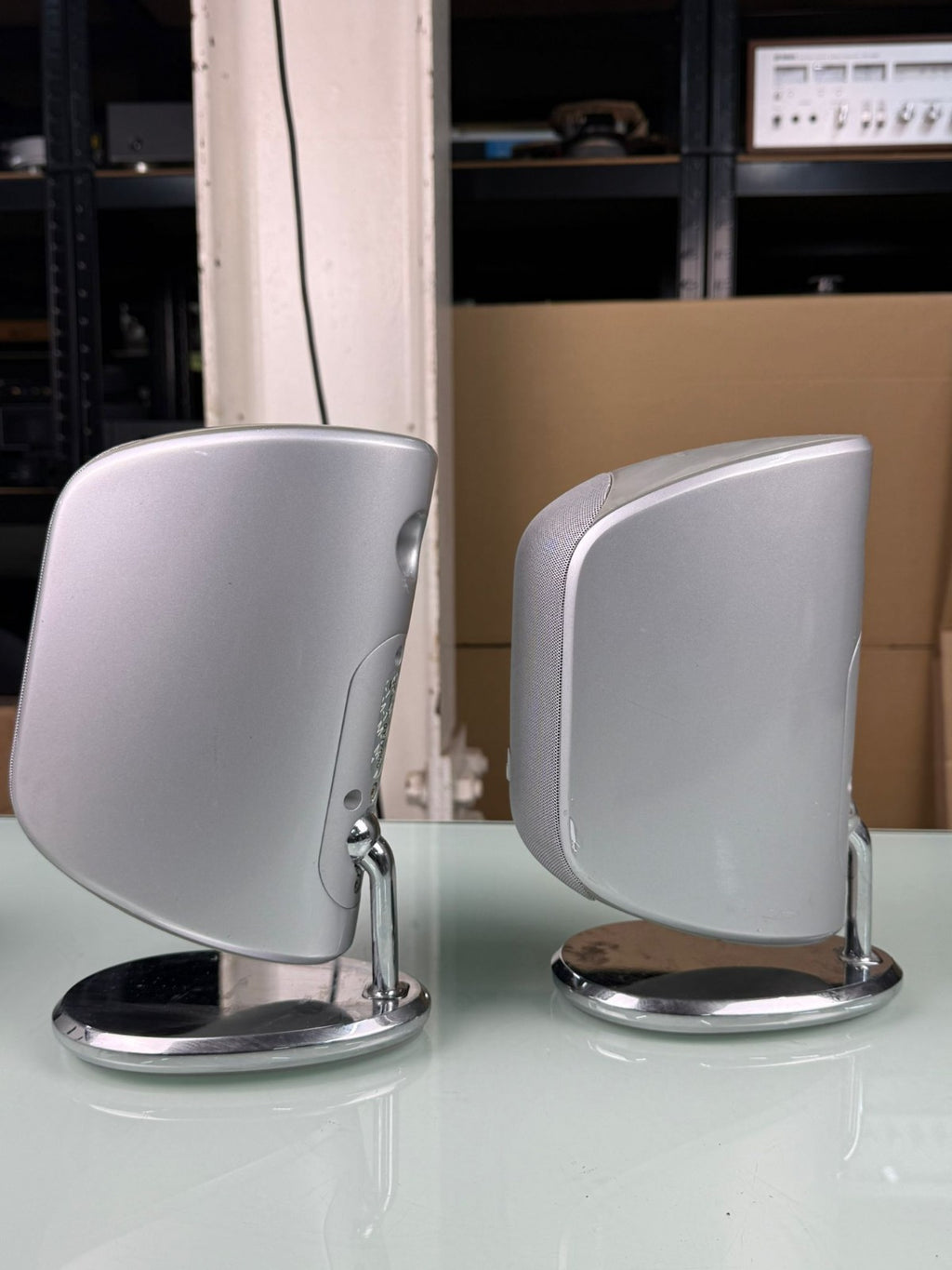 BOWERS & WILKINS B&W M 1 MK1 SPEAKERS WITH TABLE STAND #003