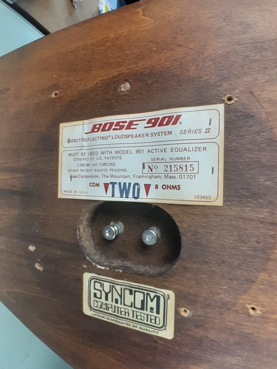 BOSE 901 LOUDSPEAKERS SYSTEM