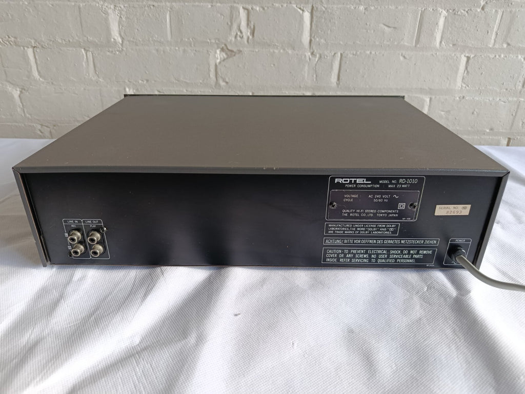 ROTEL RD 1010 STEREO CASSETTE TAPE DECK