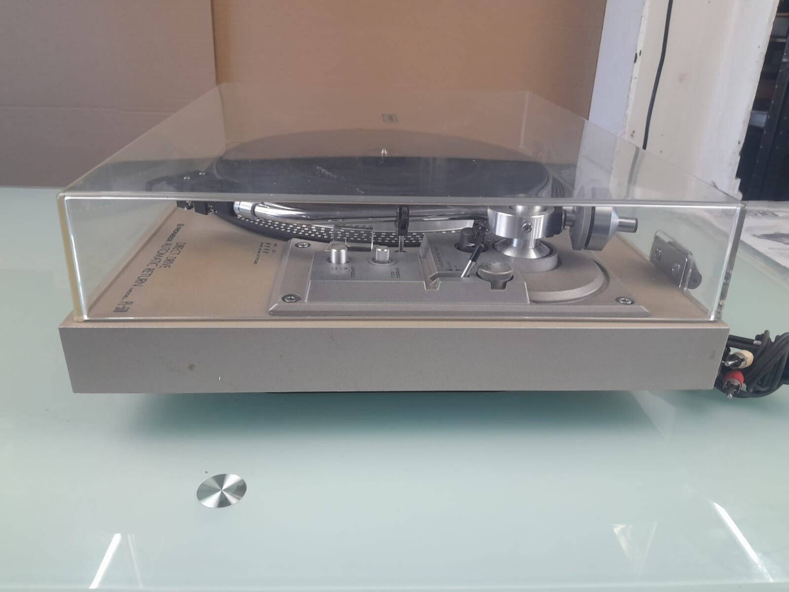 PIONEER PL 518 DIRECT DRIVE STEREO TURNTABLE WITH ADC 10E MK IV CARTRIDGE