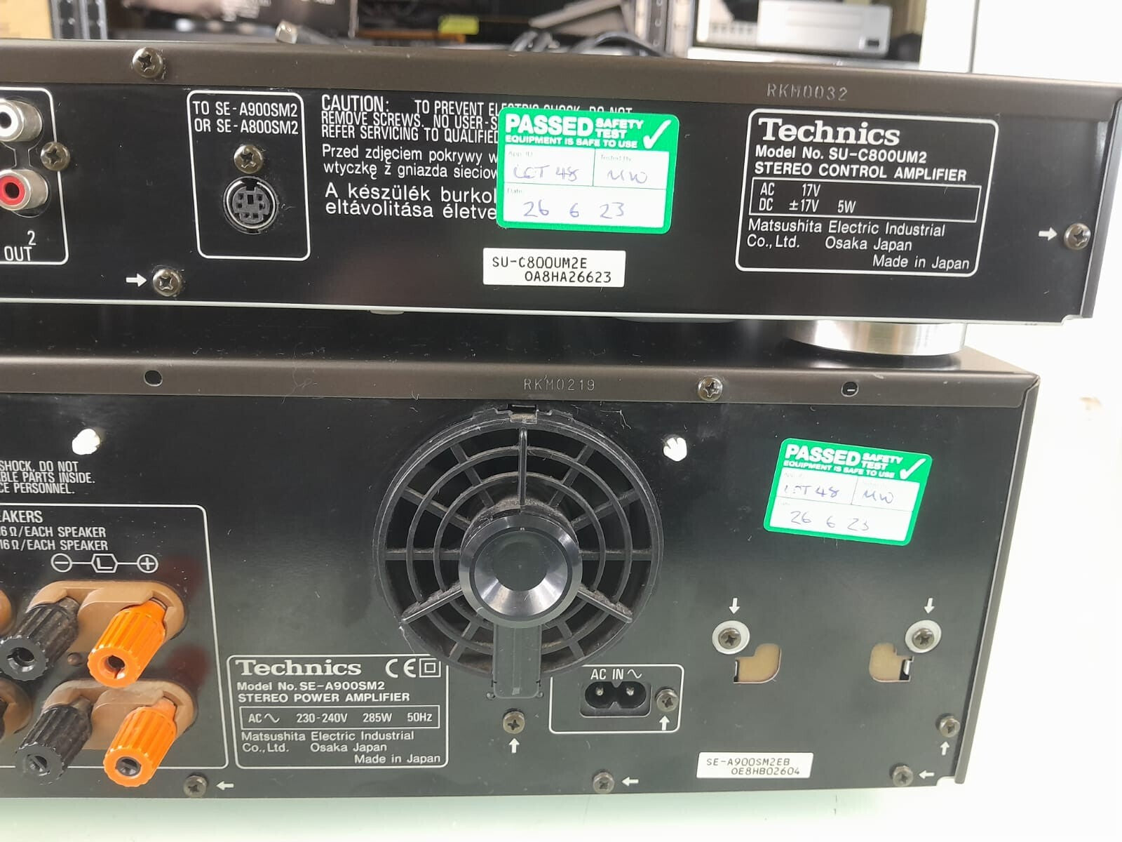 TECHNICS SU C800U M2 STEREO CONTROL & SE A900S M2 STEREO POWER AMPLIFIER