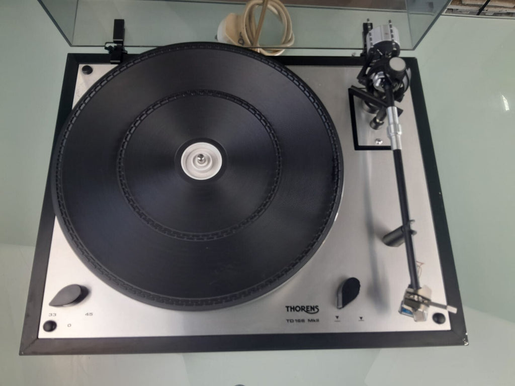 THORENS TD 166 MKII AUDIO TECHNICA CARTRIDGE TURNTABLE