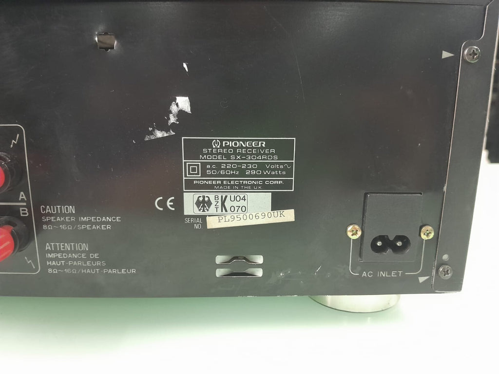 PIONEER SX 304RDS STEREO RECEIVER
