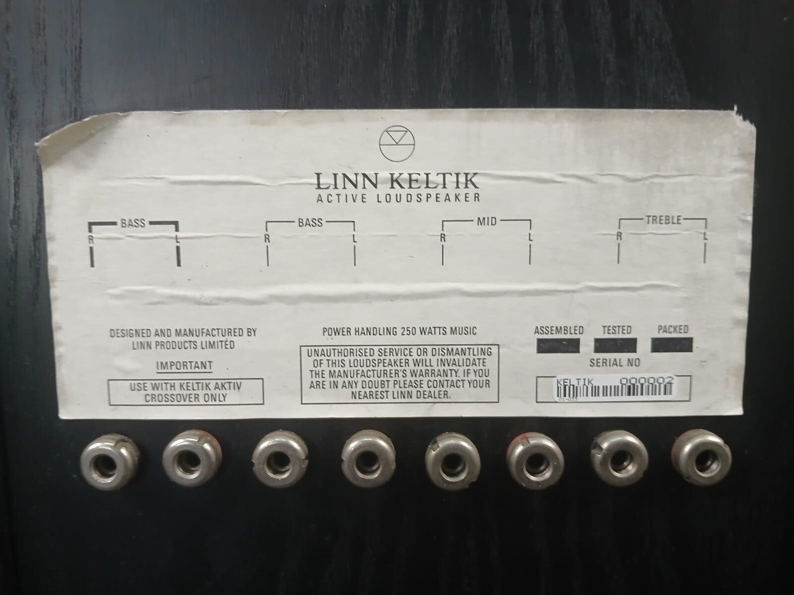 LINN KELTIK ACTIVE LOUDSPEAKERS