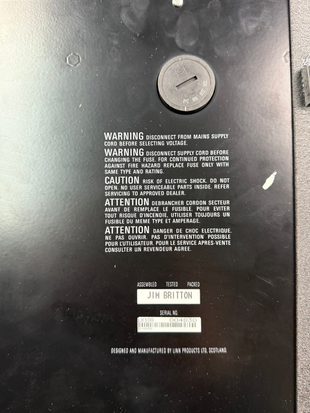 LINN LK100 POWER AMPLIFIERS x3 KABER ACTIV CARDS MID BASS TREBLE