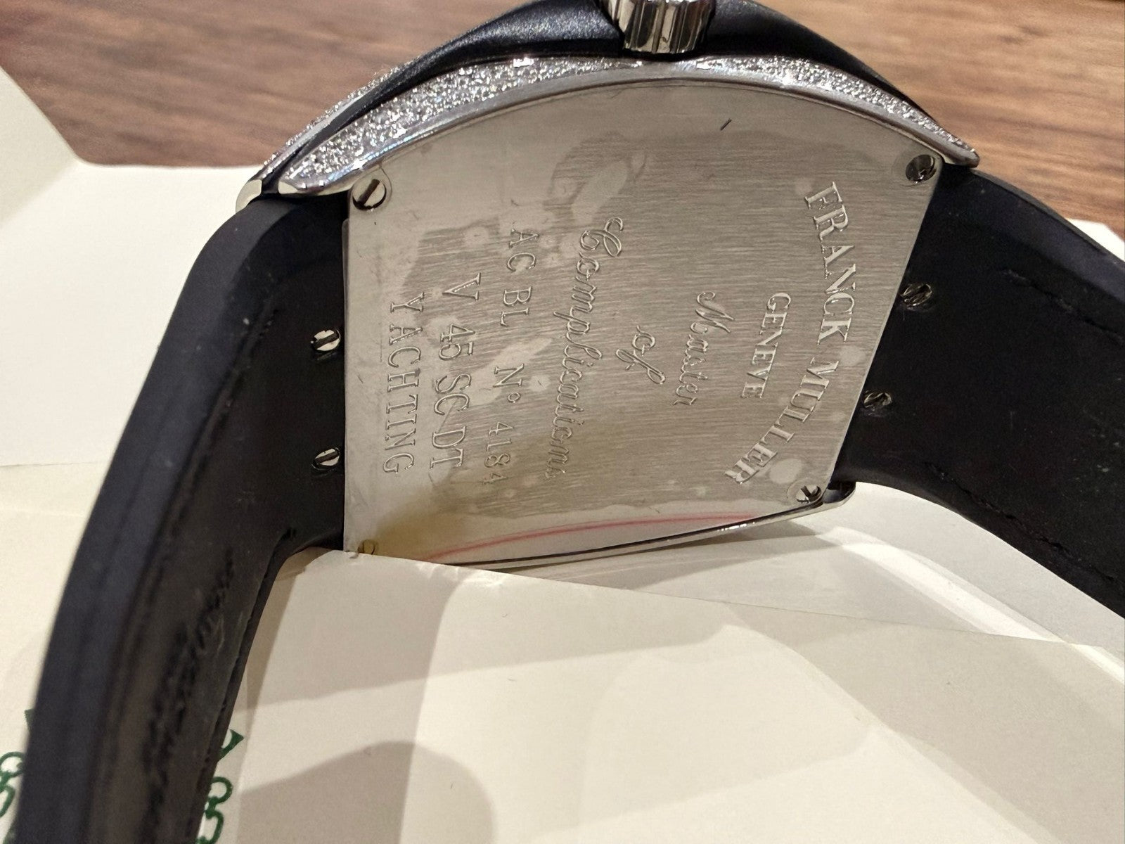 FRANCK MULLER VANGUARD DIAMOND ICED MASTER COMPLICATIONS V 45 SC DT YACHTING