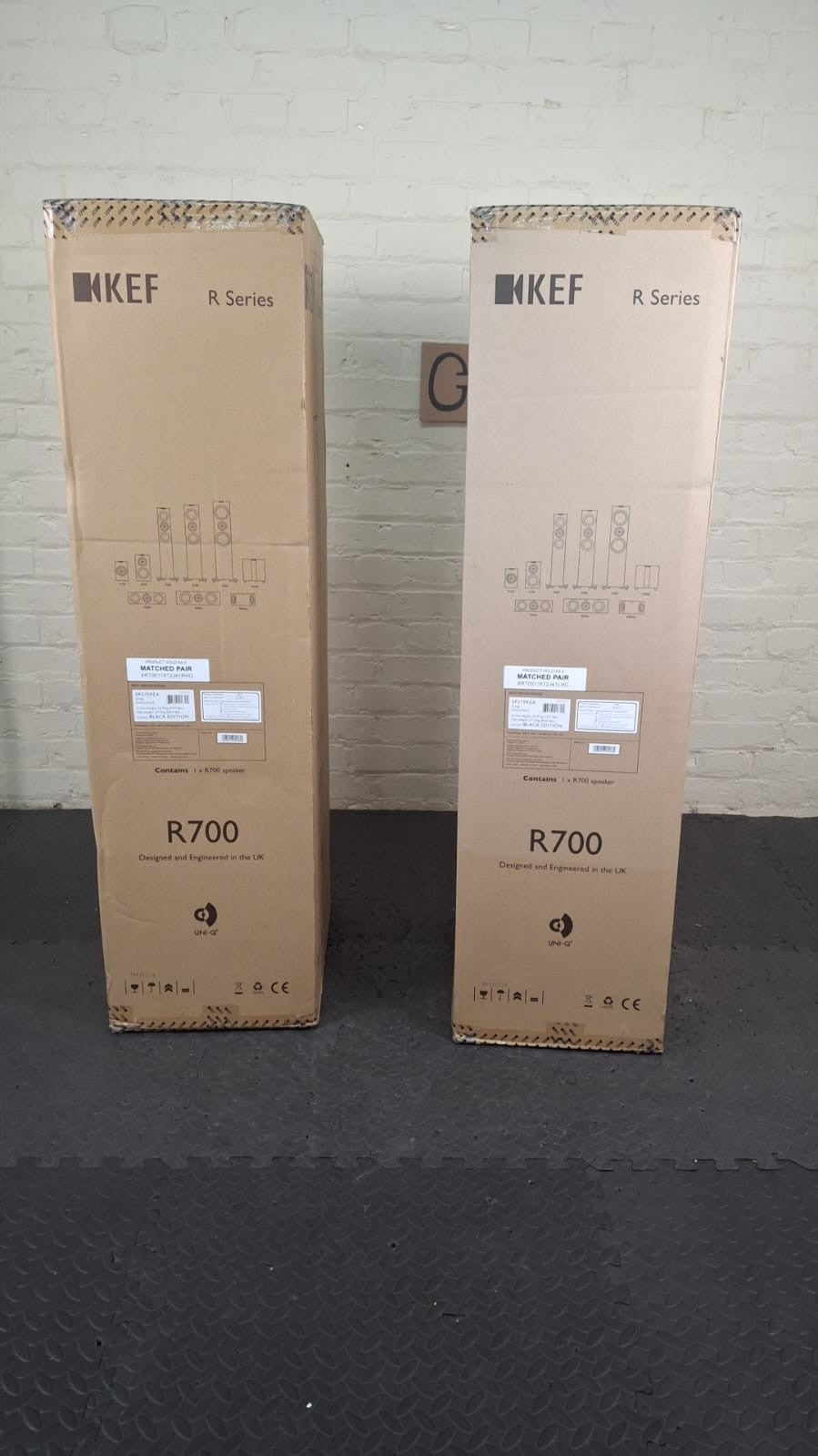 NEW SEALED KEF R700 FLOOR STANDING SPEAKERS #002