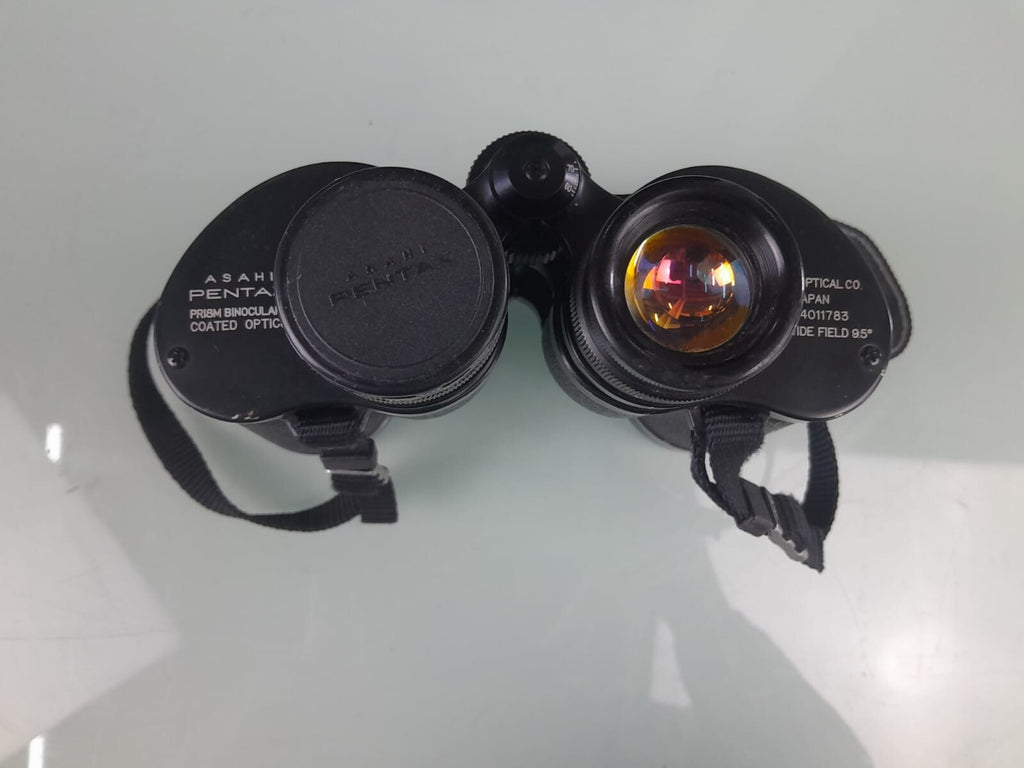 ASAHI PENTAX PRISM BINOCULARS COATED OPTICS 8X40 WIDE FIELD 9.5