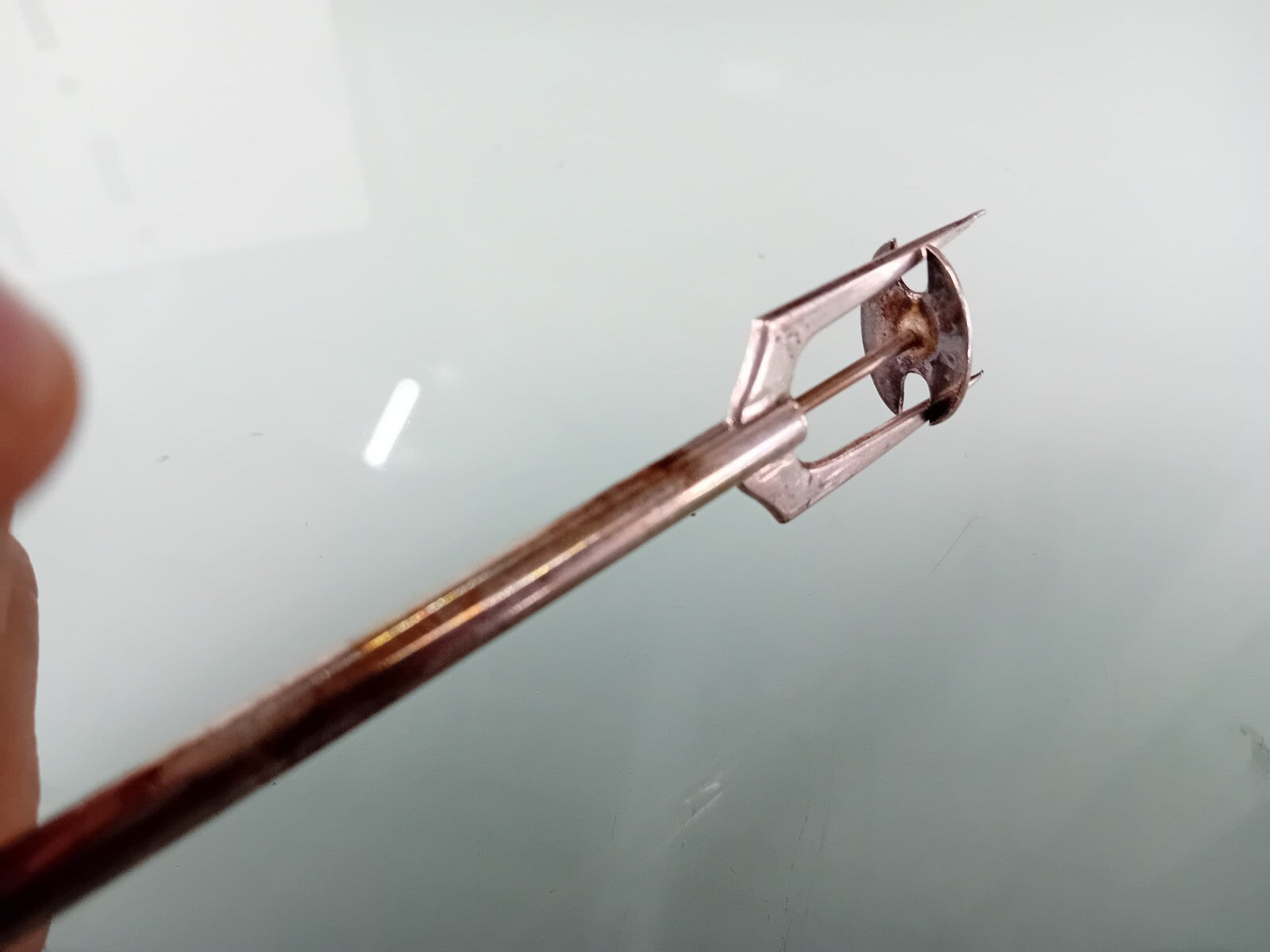 SILVER SPRING LOADED PICKLE FORK / SERVER