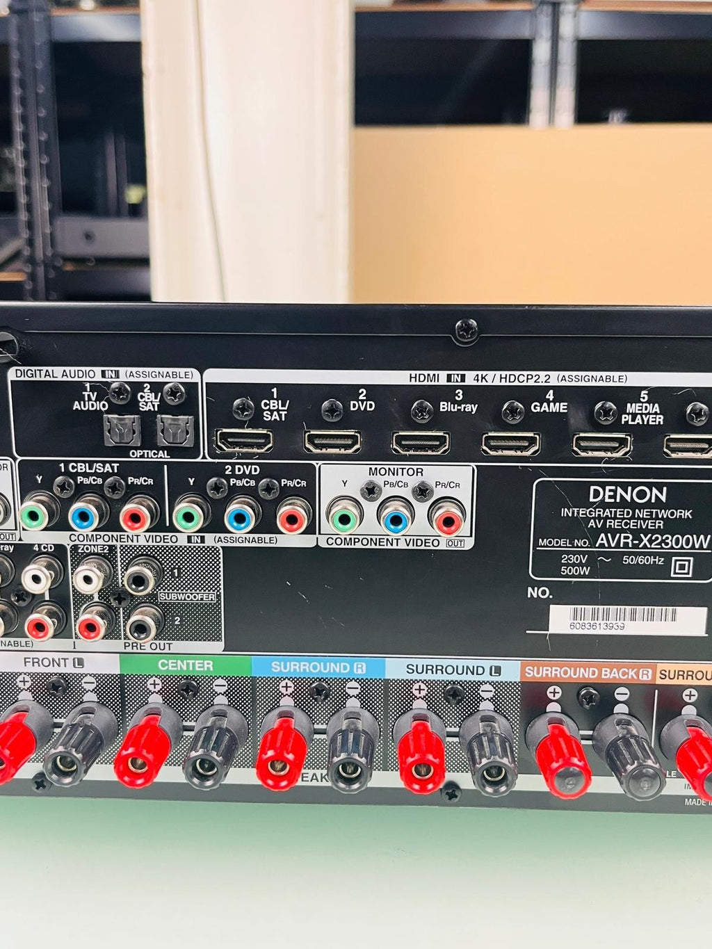 DENON AVR X2300W INTEGRATED NETWORK AV RECEIVER WITH MANUAL AND REMOTE