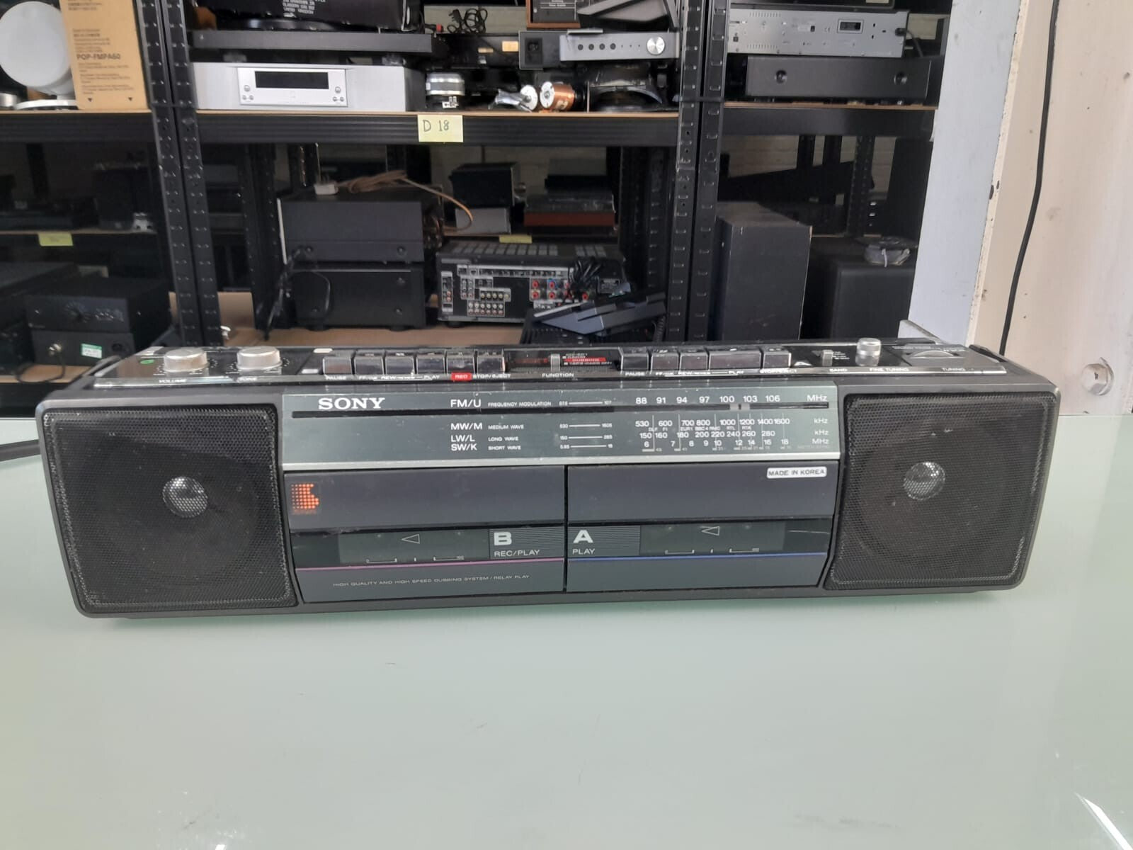SONY CFS W30IL FM/MW/LW/SW STEREO CASSETTE RECORDER
