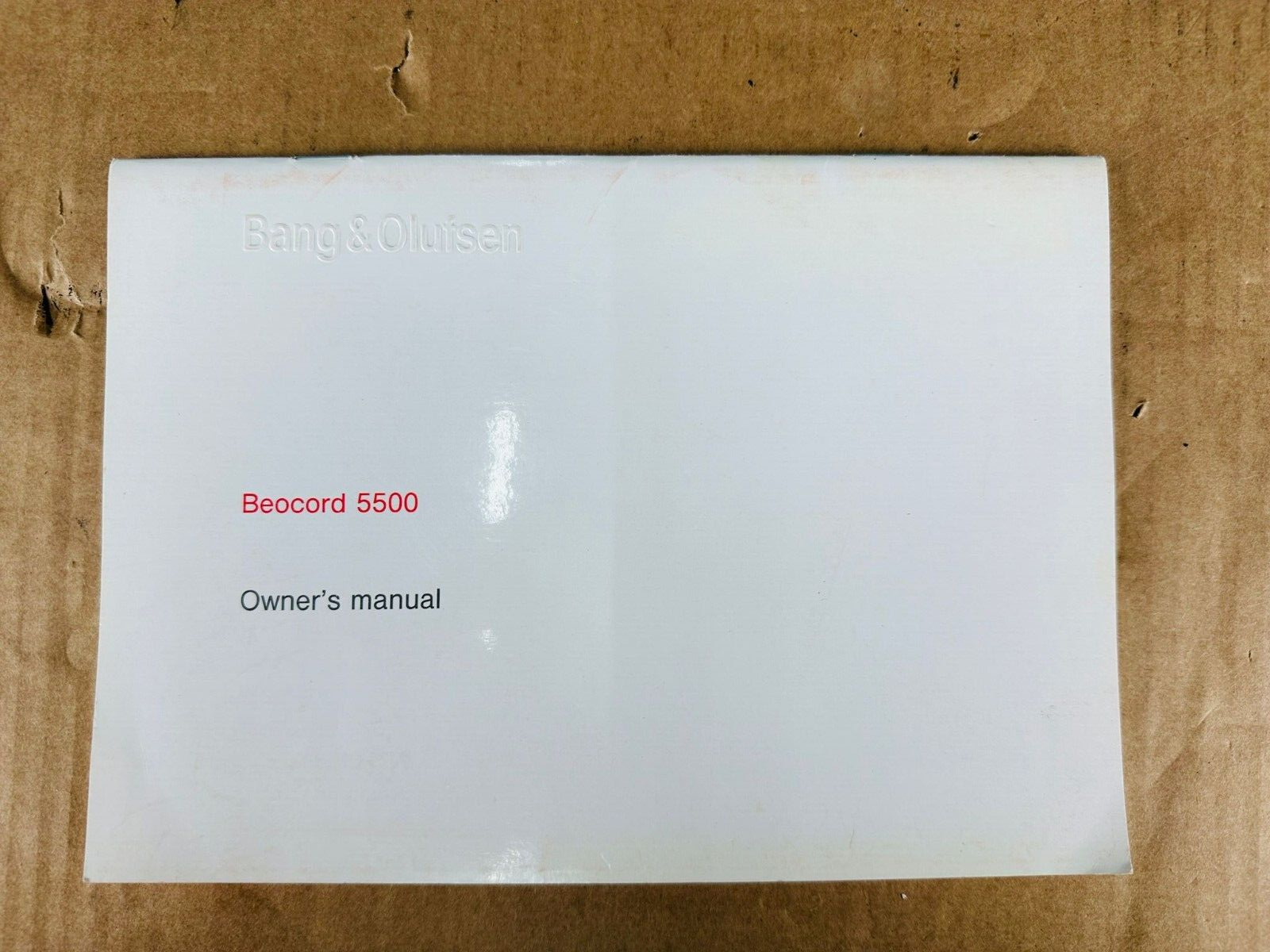 Bang & Olufsen B&O Beocord 5500 Owner's Manual