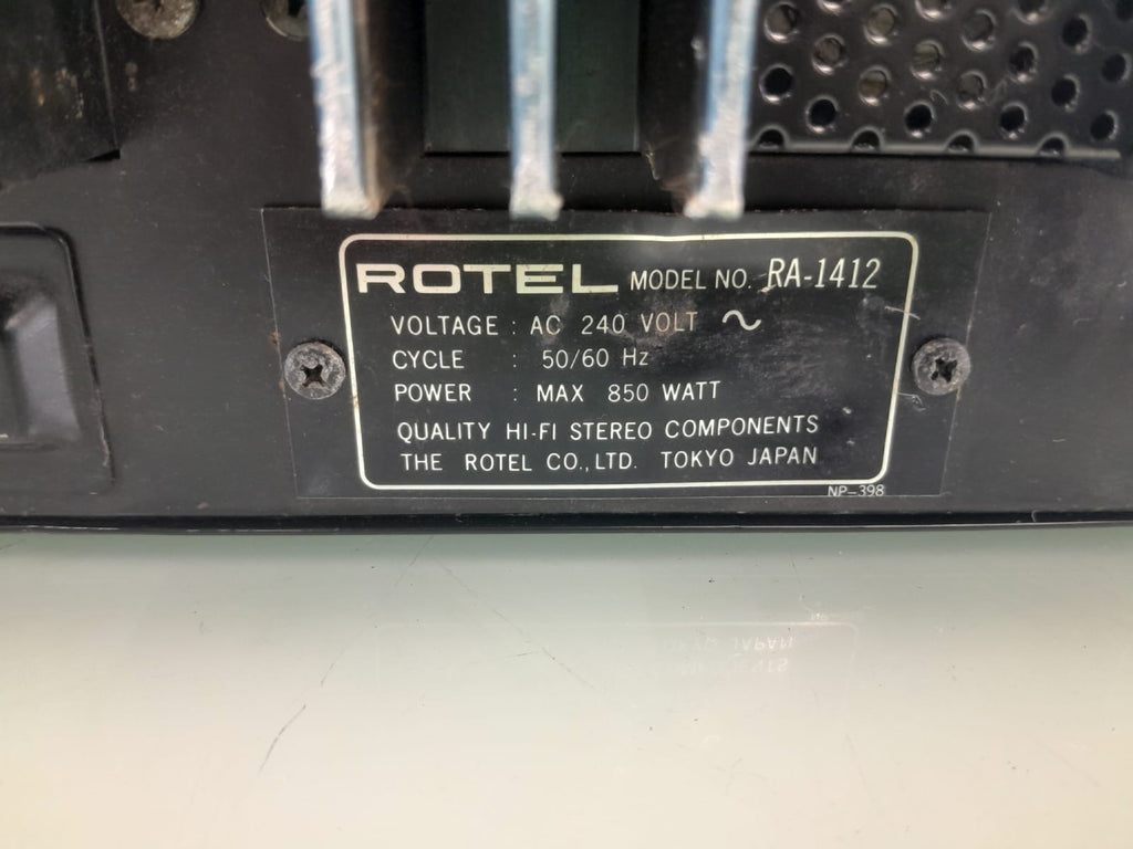 SERVICED ROTEL RA 1412 INTEGRATED AMPLIFIER