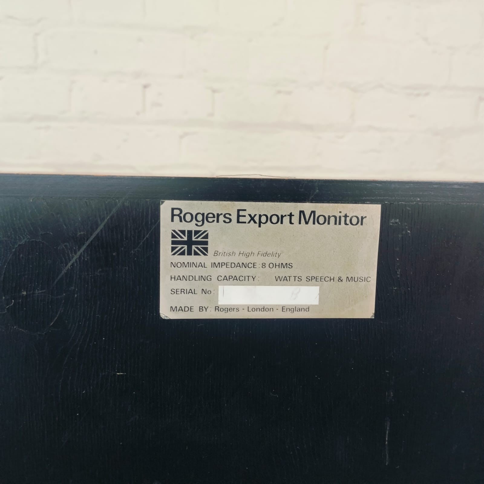ROGERS EXPORT MONITOR SPEAKERS