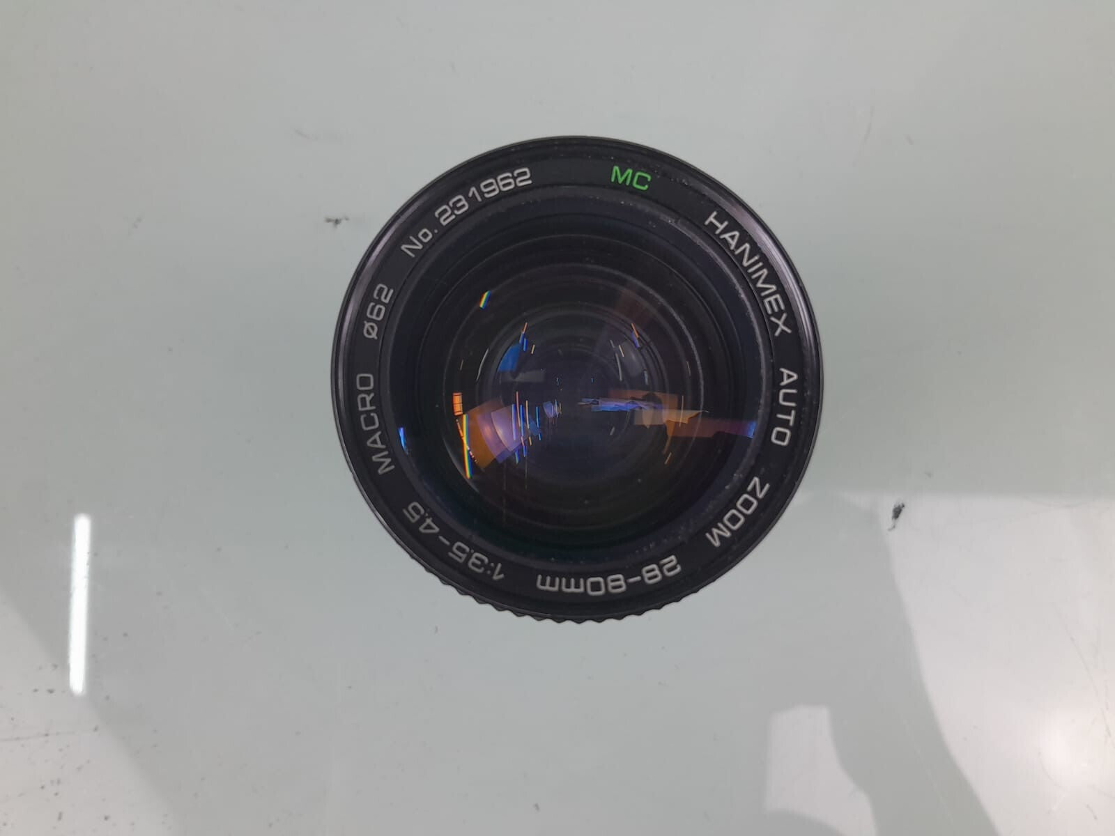 HANIMEX MC AUTO ZOOM 28-80MM F/3.5-4.5 MACRO CAMERA LENS