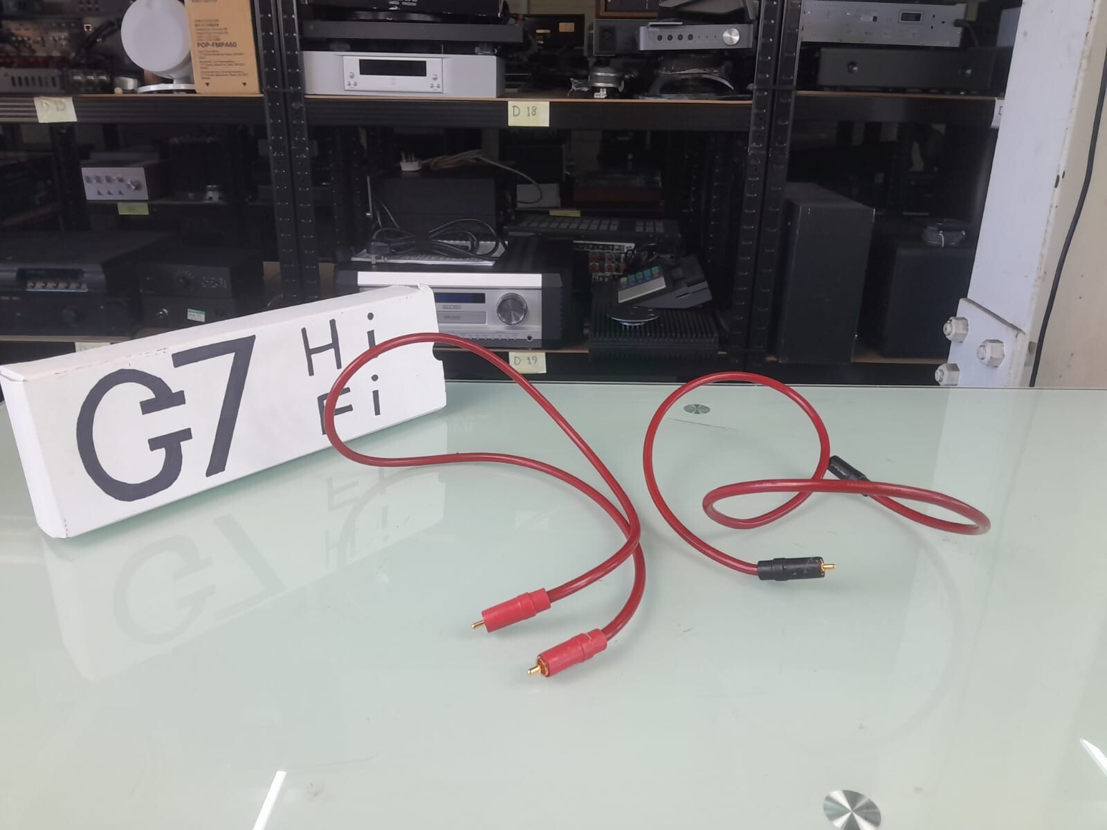 THE CHORD COMPANY CRIMSON VEE RCA INTERCONNECTS CABLES