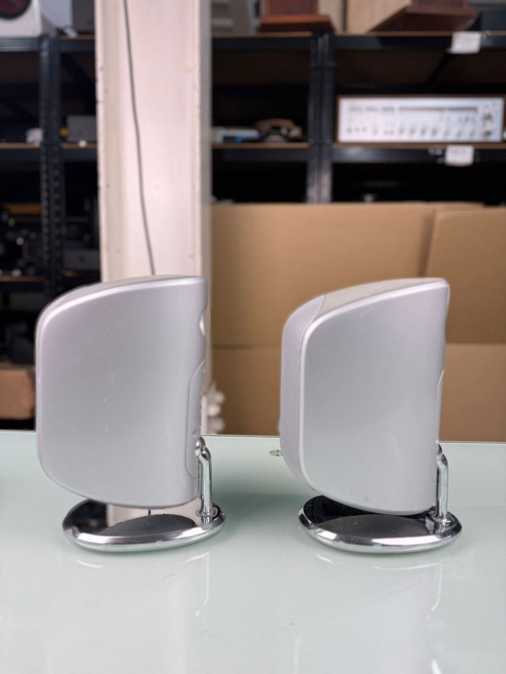 BOWERS & WILKINS B&W M 1 MK1 SPEAKERS WITH TABLE STAND #002