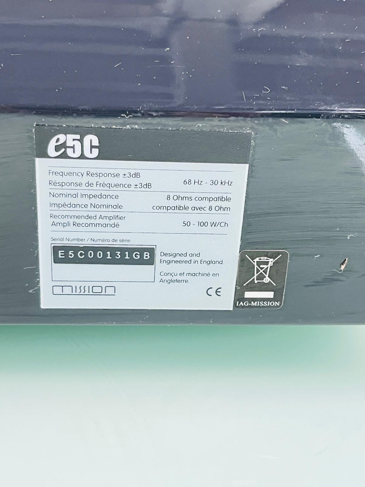 MISSION E5C CENTER SPEAKER