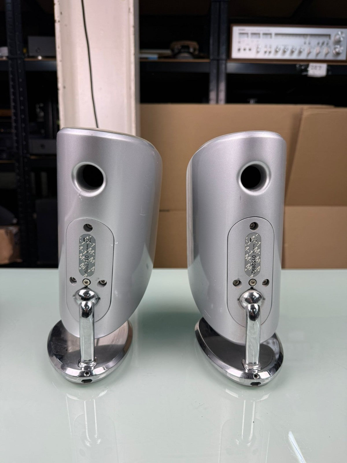 BOWERS & WILKINS B&W M 1 MK1 SPEAKERS WITH TABLE STAND #003