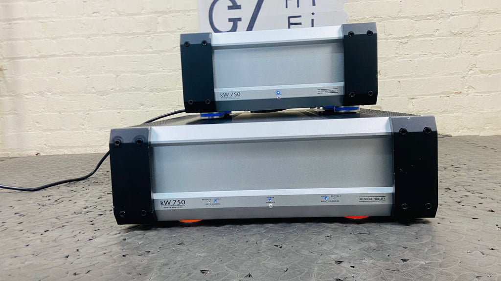 MUSICAL FIDELITY KW 750 POWER AMPLIFIER WITH KW 750 PSU POWER SUPPLY