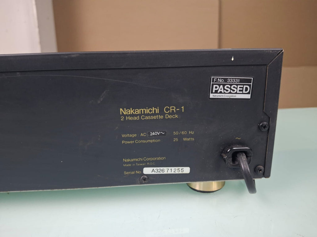 NAKAMICHI CR 1 2 HEAD CASSETTE DECK